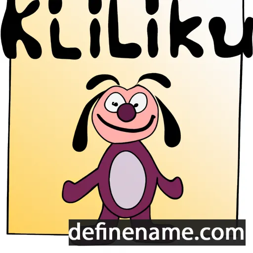 cartoon of the name Külliki