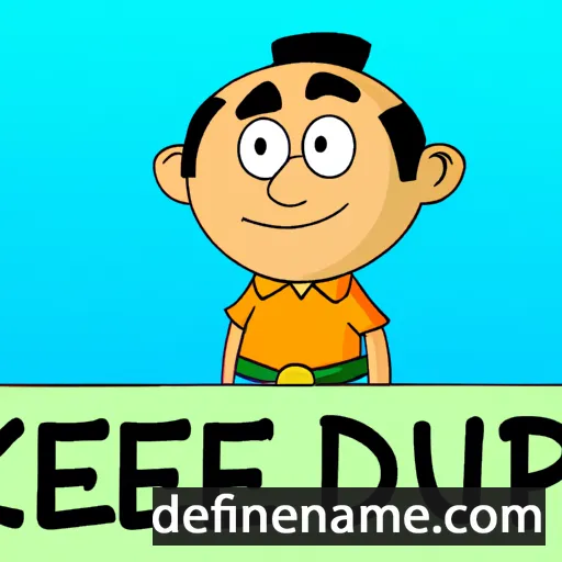 cartoon of the name Kuldeep