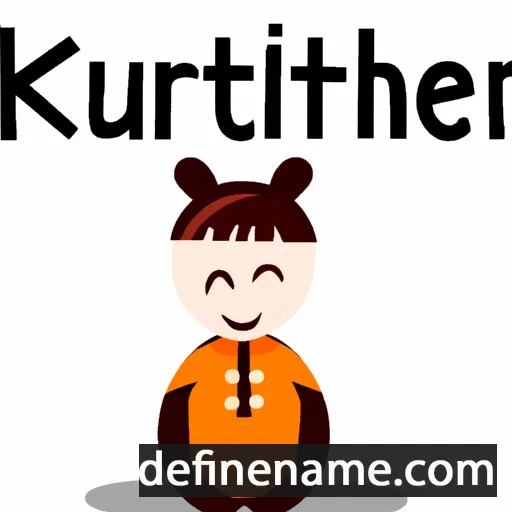 cartoon of the name Kunthear