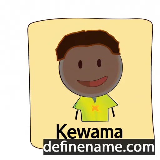 cartoon of the name Kwabena