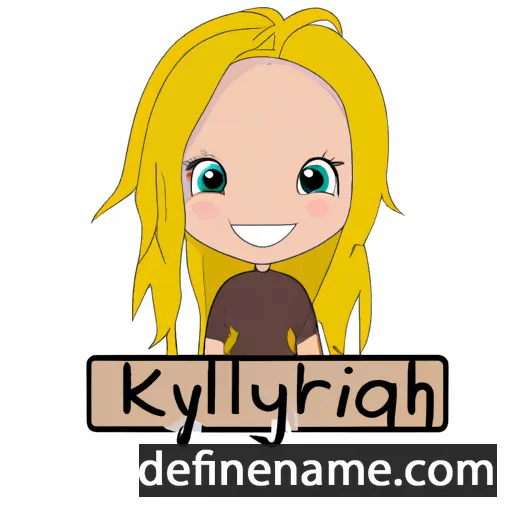 cartoon of the name Kyleigh