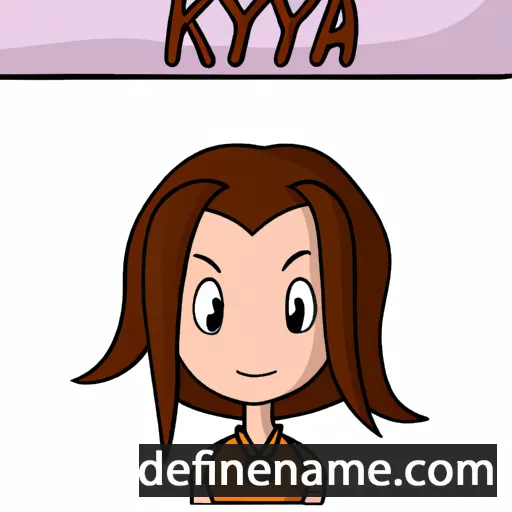 cartoon of the name Kyra