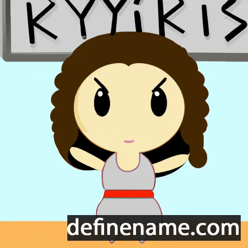 Kyriaki cartoon