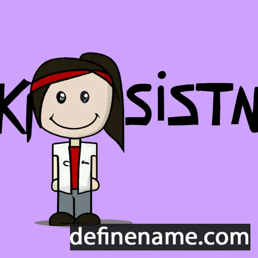 cartoon of the name Kyrsten