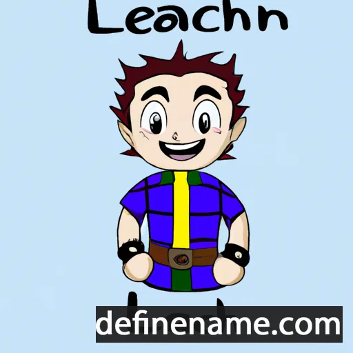 cartoon of the name Lachlann