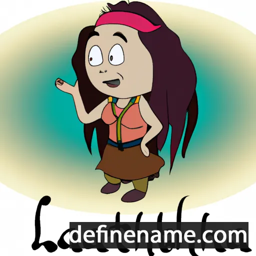 cartoon of the name Lachtna