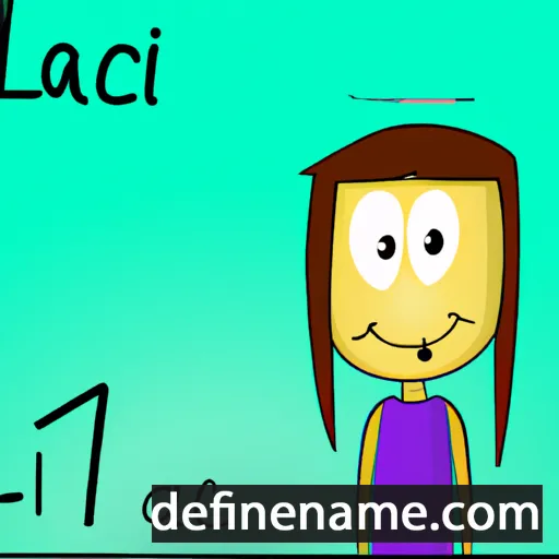 cartoon of the name Laci