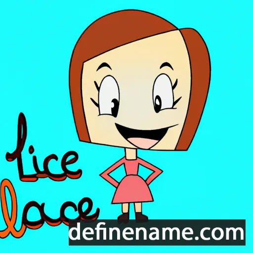 cartoon of the name Lacie