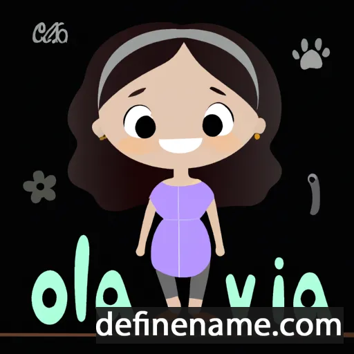 cartoon of the name Ólavía