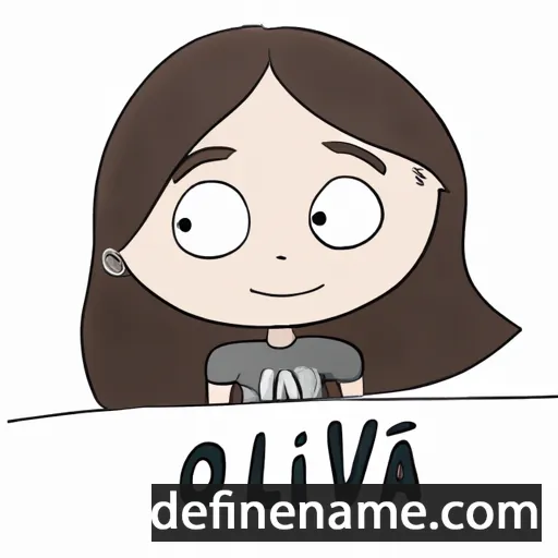 cartoon of the name Ólivía