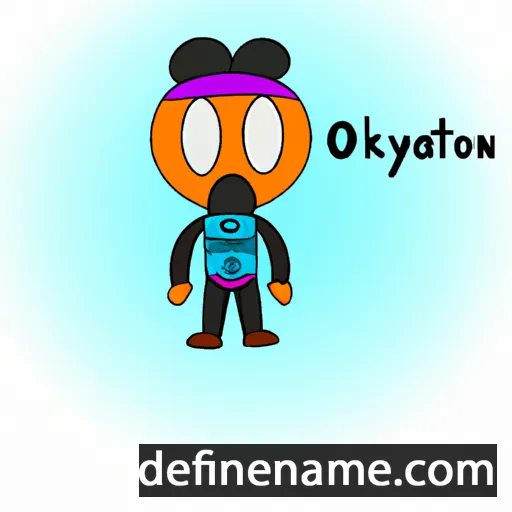 cartoon of the name Òktawión