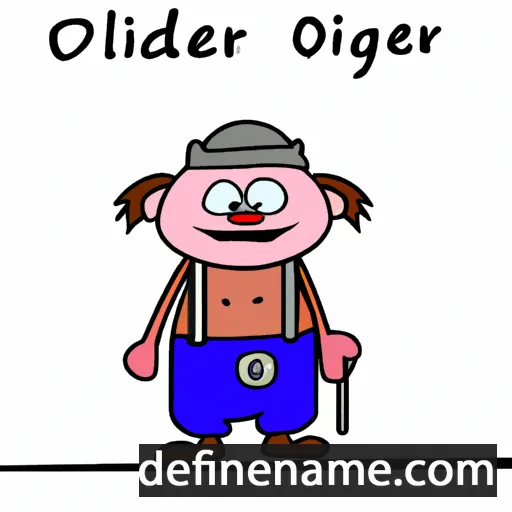 cartoon of the name Ölziidelger