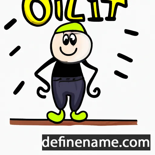 cartoon of the name Ölziit