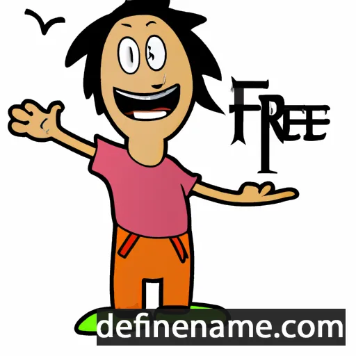 cartoon of the name Ofree