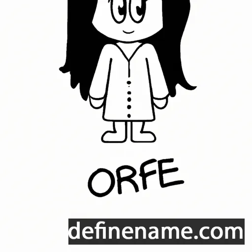 cartoon of the name Ofrie