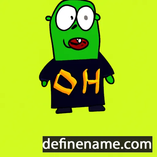 cartoon of the name Ogh