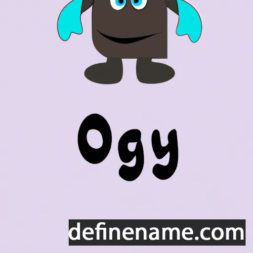 cartoon of the name Oghy