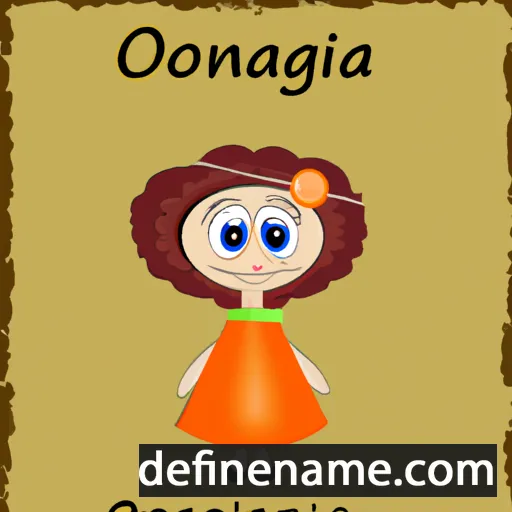 cartoon of the name Ogniana