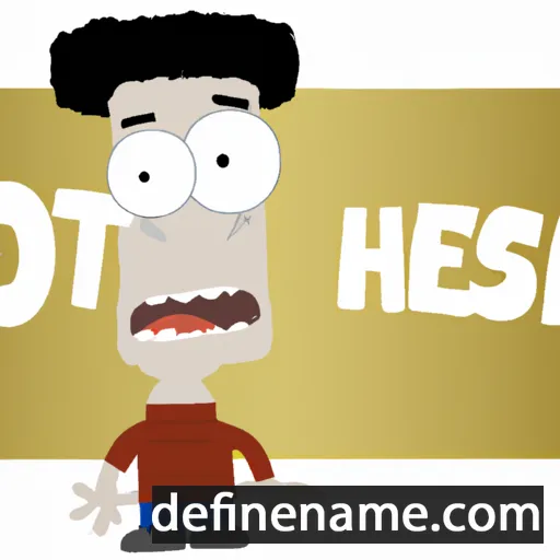 cartoon of the name Oh-has-tee