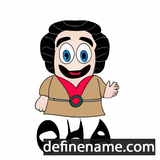 cartoon of the name Oha