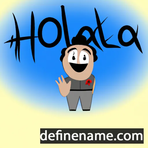 cartoon of the name Oholai