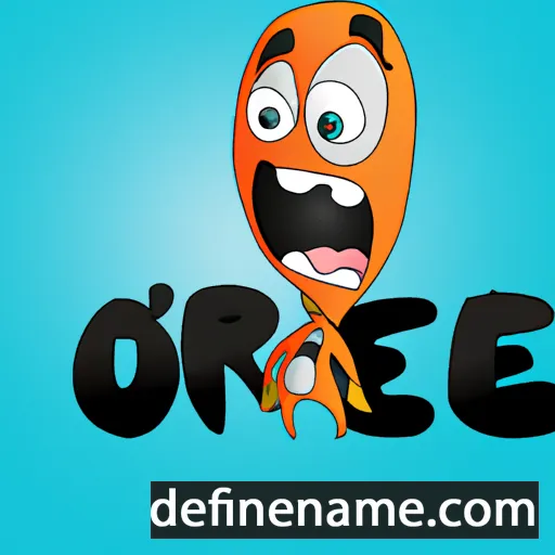 cartoon of the name Ohree