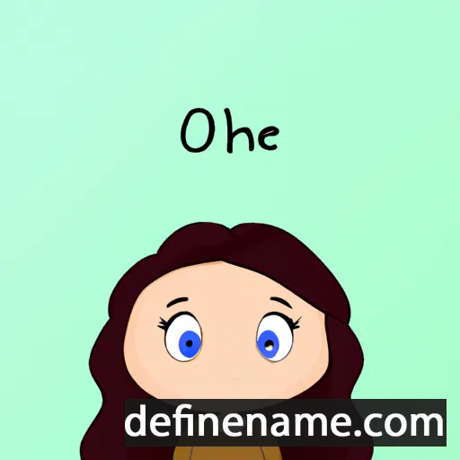 cartoon of the name Oihane