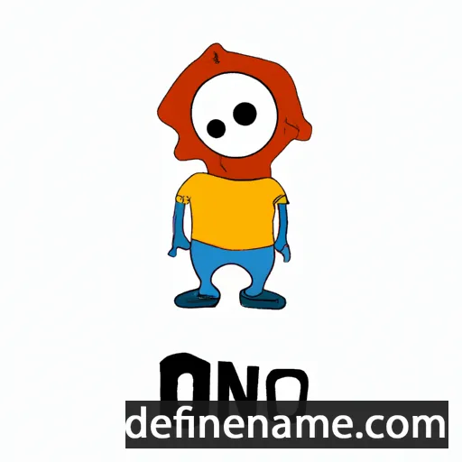 cartoon of the name Oineo