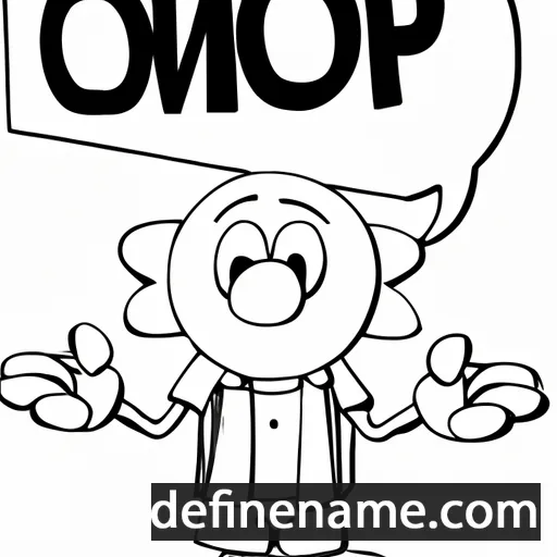 cartoon of the name Oinopion