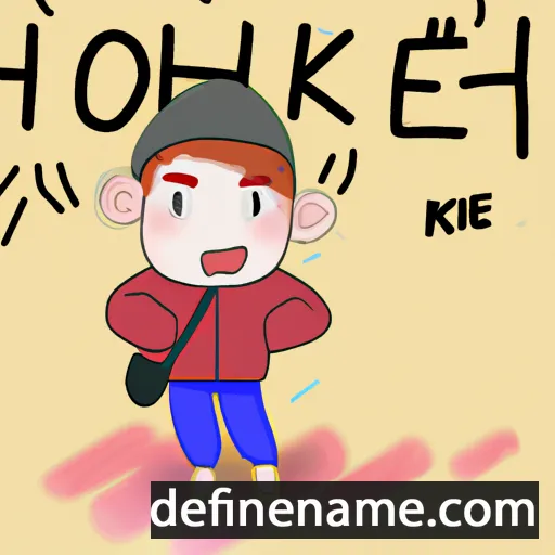 cartoon of the name Ok-hyeon