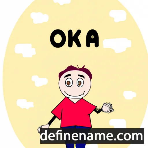 cartoon of the name Okas