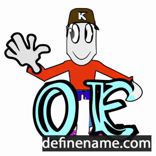 cartoon of the name Oke