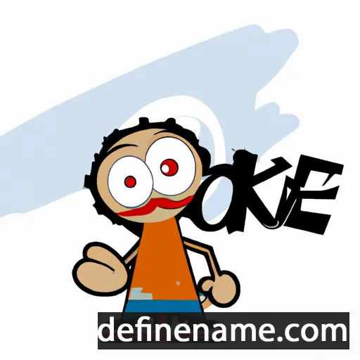 cartoon of the name Oke