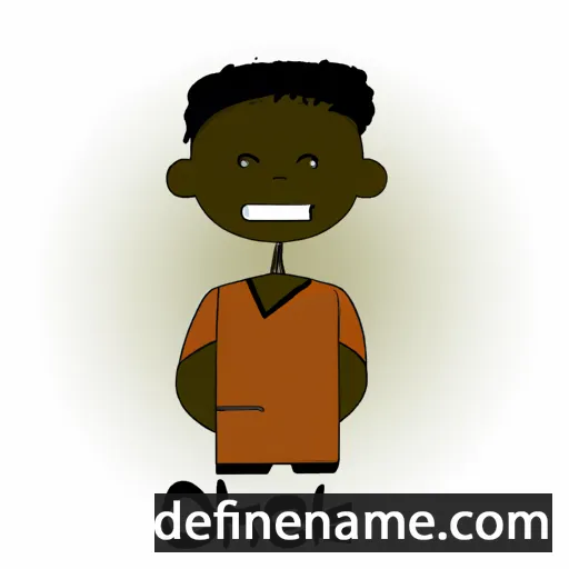 cartoon of the name Okech