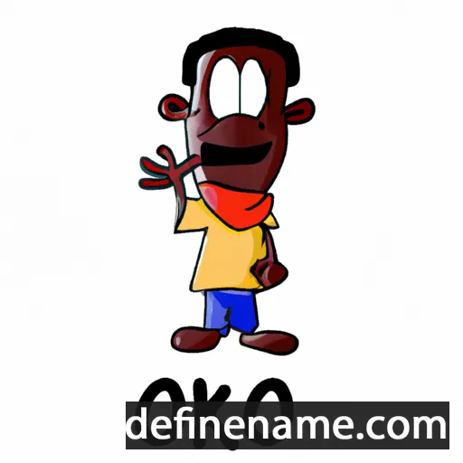 cartoon of the name Okello