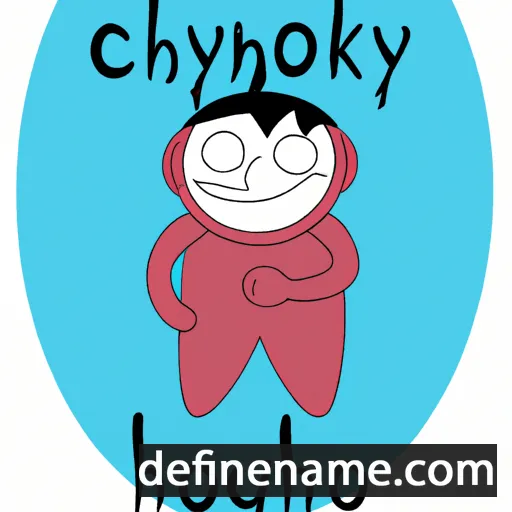 cartoon of the name Okhonoohoy