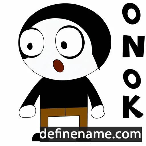 cartoon of the name Okko-n