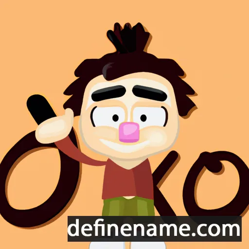 cartoon of the name Okko