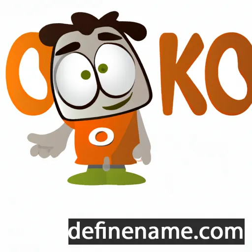 cartoon of the name Okos