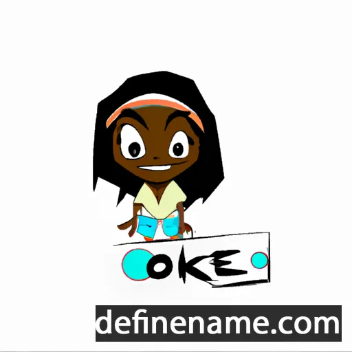 cartoon of the name Okoye