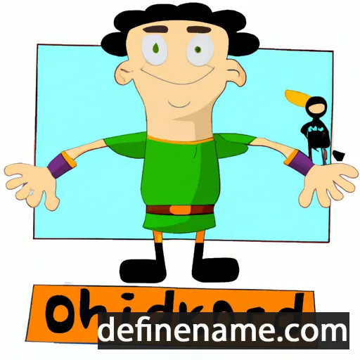 cartoon of the name Okridion