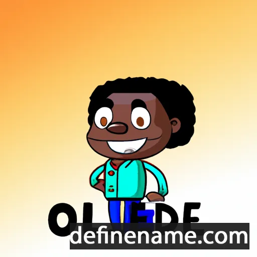 cartoon of the name Oladeji