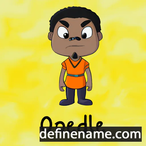 cartoon of the name Oladepe