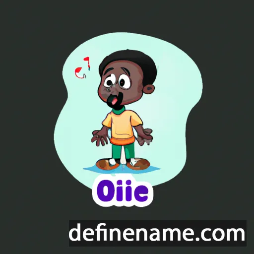 cartoon of the name Olajide