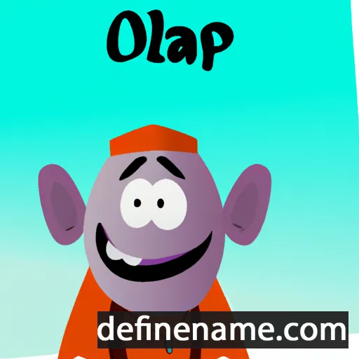 cartoon of the name Olaph