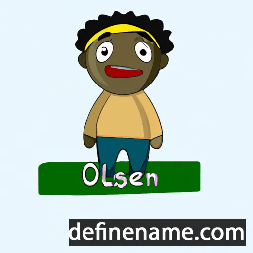 cartoon of the name Olaseni