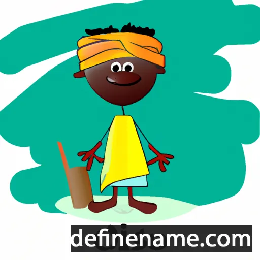 cartoon of the name Olasinbo