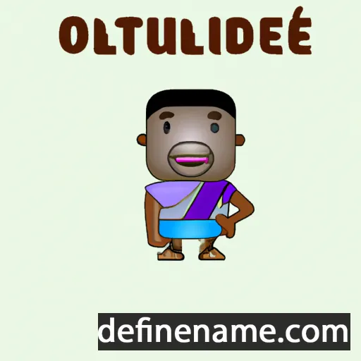 cartoon of the name Olatunde