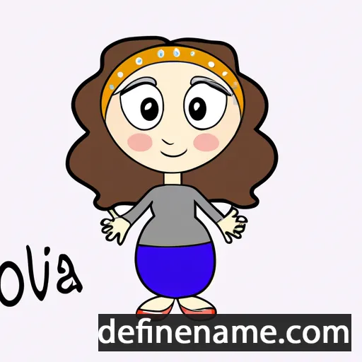 cartoon of the name Olava