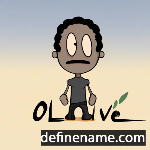 cartoon of the name Olave